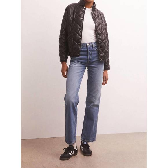 NEW Z SUPPLY heritage faux leather jacket in black - Picture 4 of 6